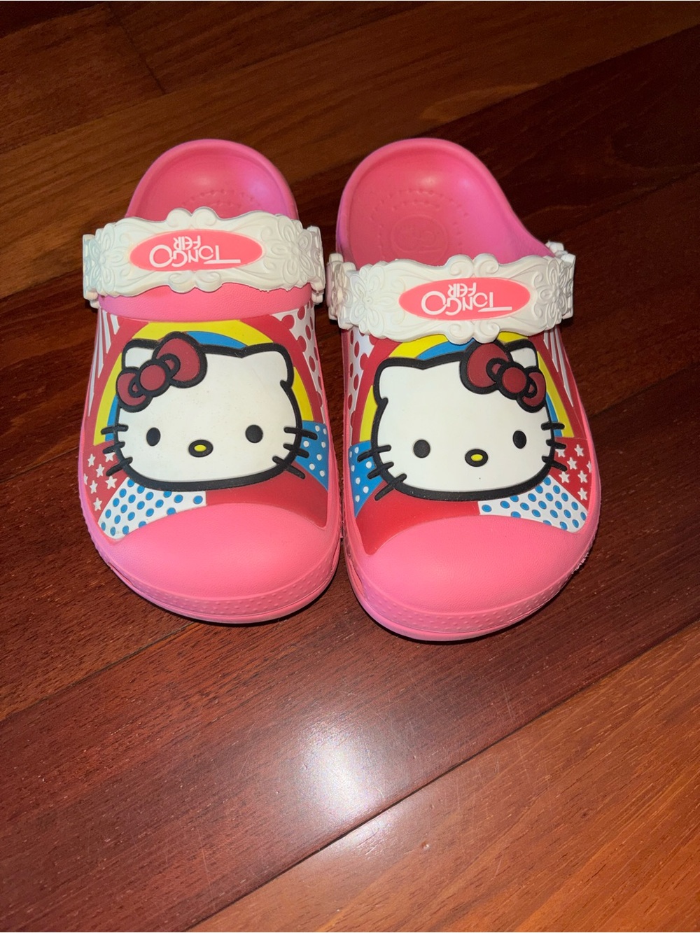 Hello Kitty Pink Graphic Kids Slip-On Sandals